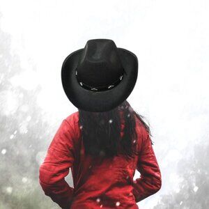 Black cowboy hat for party